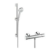 Hansgrohe "Crometta 100 Vario" Brause-Set mit Thermostat-Armatur (chrom)